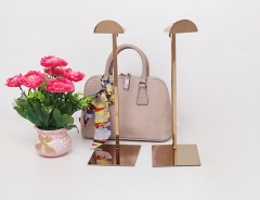 Elevate Your Handbag Collection with a Chic Rose Gold Handbag Display Stand