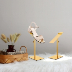 Gold Shoe Display Stand for Stunning Showcase
