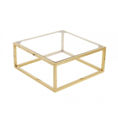 Metal Polished Gold Display Shelf