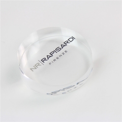 Round Acrylic Logo Block