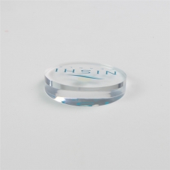 Round Plexiglass Logo Block