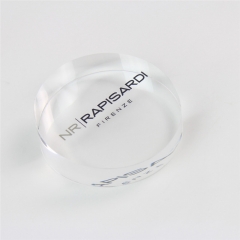 Round Acrylic Logo Block