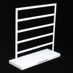 Metal White Earring Display Stand