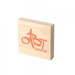 Custom Wooden Logo Block