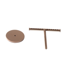 Polished Rose Gold T-Bar Bracelet Stand