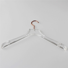 Rose Gold Antique Brass Acrylic Transparent Clothes Hanger