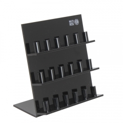 Black 3 Layer Acrylic Ring Display Stand