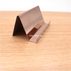 Rose Gold Metal Desktop Business Card Holder