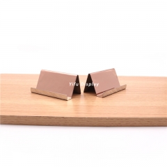 Rose Gold Metal Desktop Business Card Holder