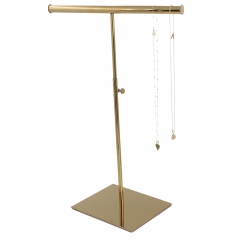 Gold T Bar Necklace Display Stand