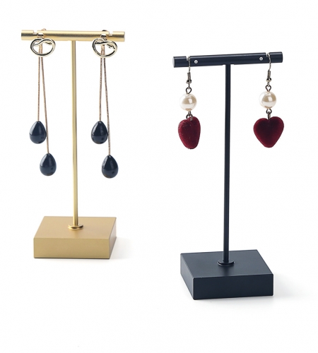 Gold T-Bar Earrings Display Stand
