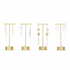 Gold Earring T Display Stand