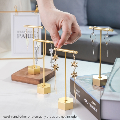 Gold Earring T Display Stand