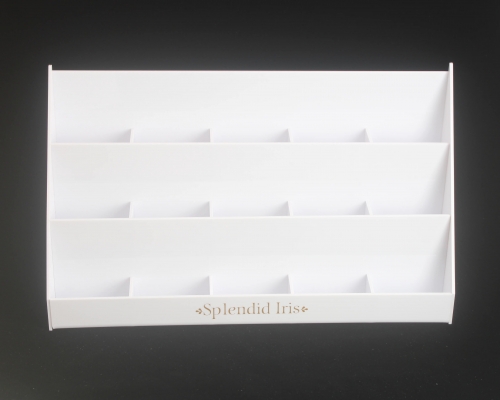 White Acrylic Earring Display Cards Stand