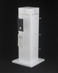 White Acrylic Jewellery Rotating Stand