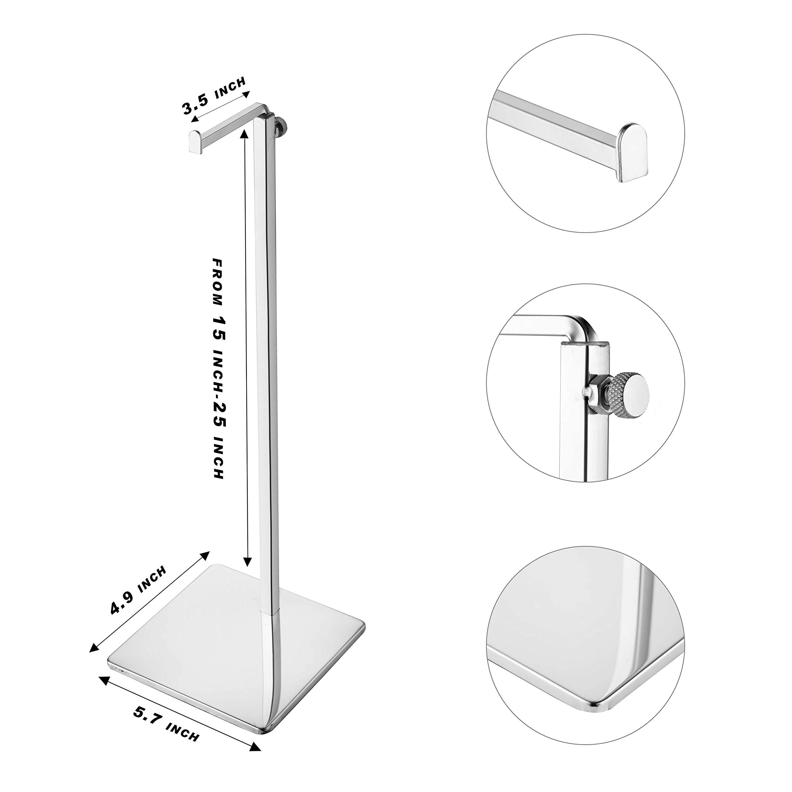 Tabletop Chrome Purse Display Stand 