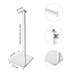 Chrome Purse Display Stand - Elegant Tabletop Organizer