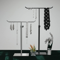 Stylish and Functional Black Purse T-bar Bag Display for Your Retail Store