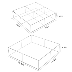 Organize Your Space with a Stylish Transparent Acrylic Tray