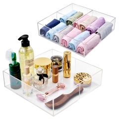 Organize Your Space with a Stylish Transparent Acrylic Tray
