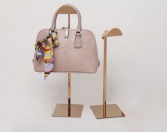 Elevate Your Handbag Collection with a Chic Rose Gold Handbag Display Stand