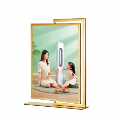 Upgrade Your Event Display with a Golden Rotating Poster Stand