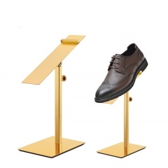 Gold Shoe Display Stand for Stunning Showcase