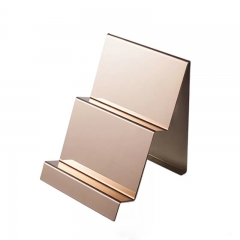 Organize Your Store with a Stylish Rose Gold Wallet Display Rack